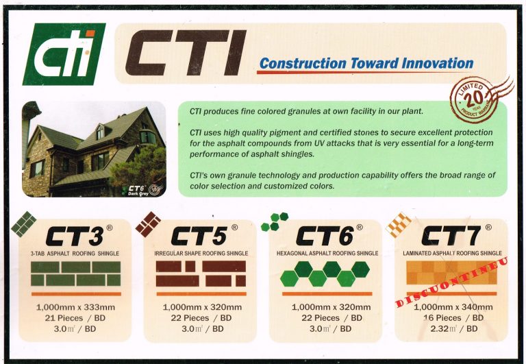 Atap Bitumen CTI - CV. Multi Griya Bangunan